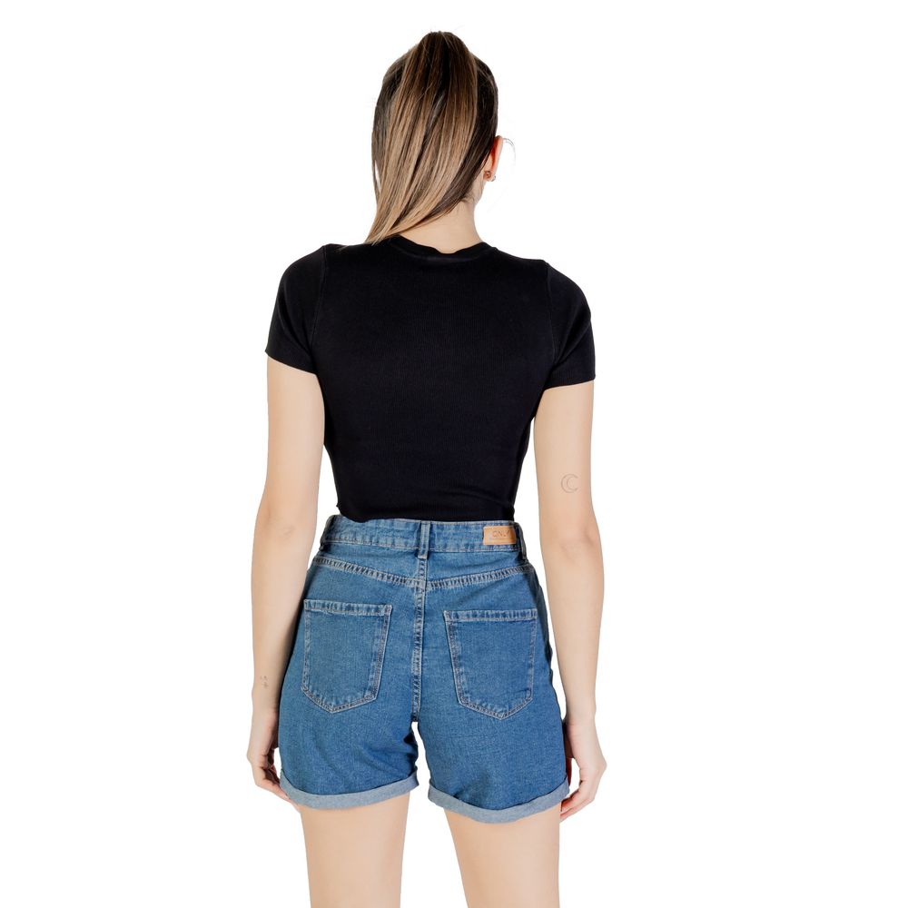 Jacqueline De Yong Schwarzer Viskose-Pullover