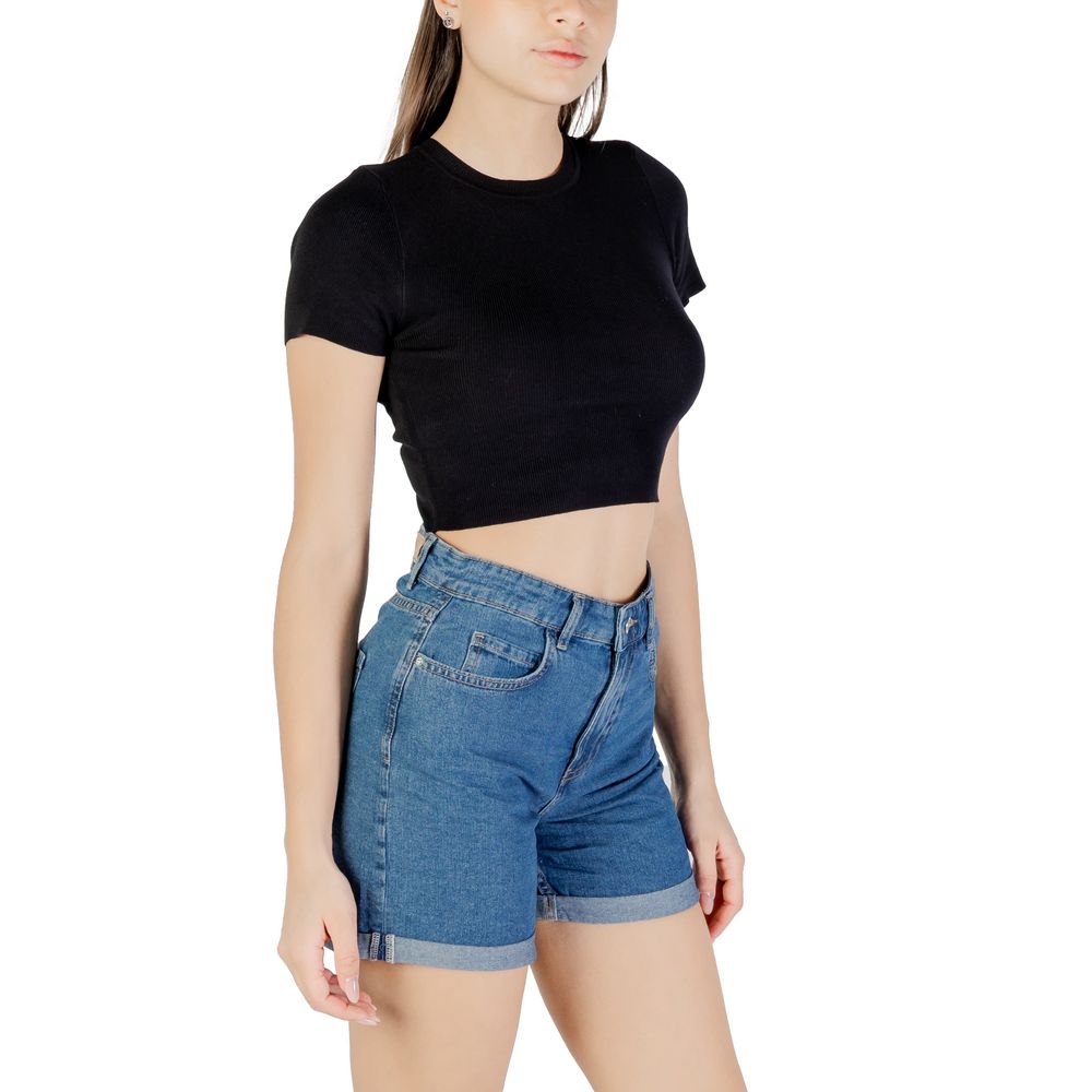 Jacqueline De Yong Schwarzer Viskose-Pullover