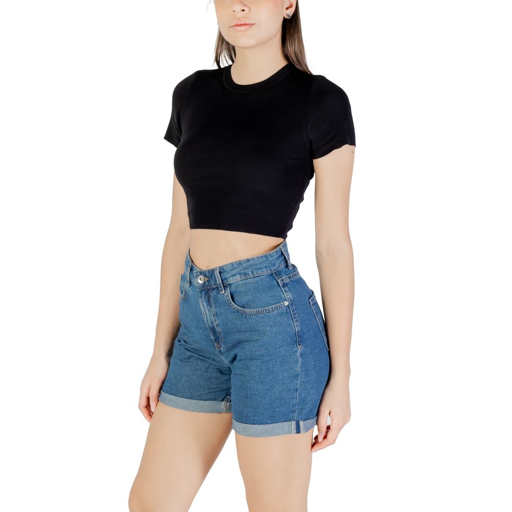 Jacqueline De Yong Schwarzer Viskose-Pullover