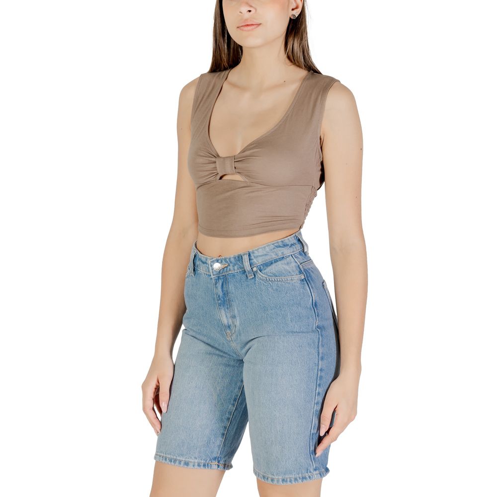 Only Braunes Viskose-Top