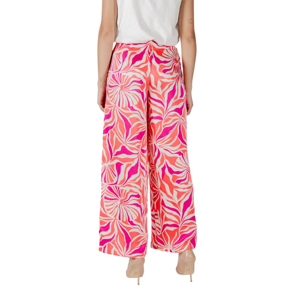 Only Palazzo-Hose aus recyceltem Polyester in Multicolor