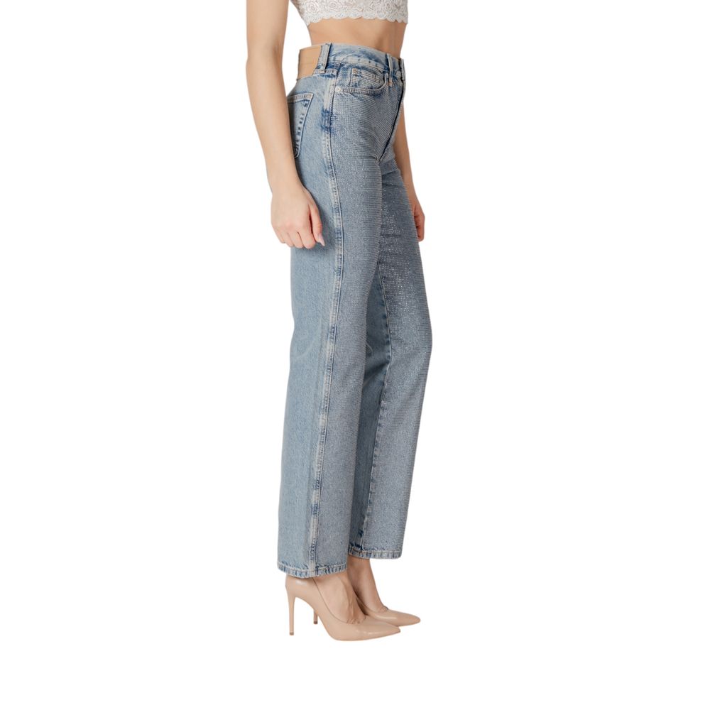 Only Blaue Baumwoll-Mom-Jeans