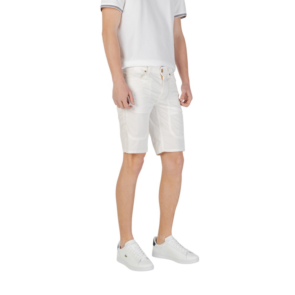 Jeckerson Weiße Baumwoll-Bermuda-Shorts