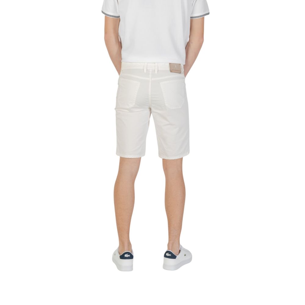 Jeckerson Weiße Baumwoll-Bermuda-Shorts