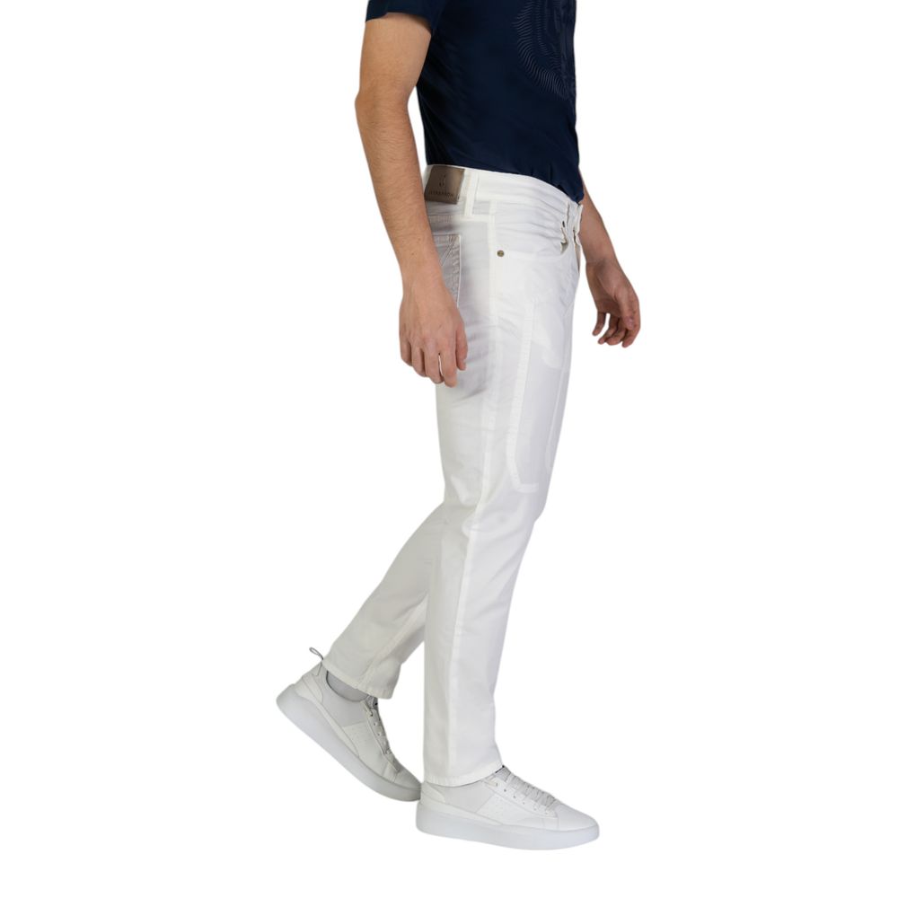 Jeckerson Weiße Baumwoll-Skinny-Hose