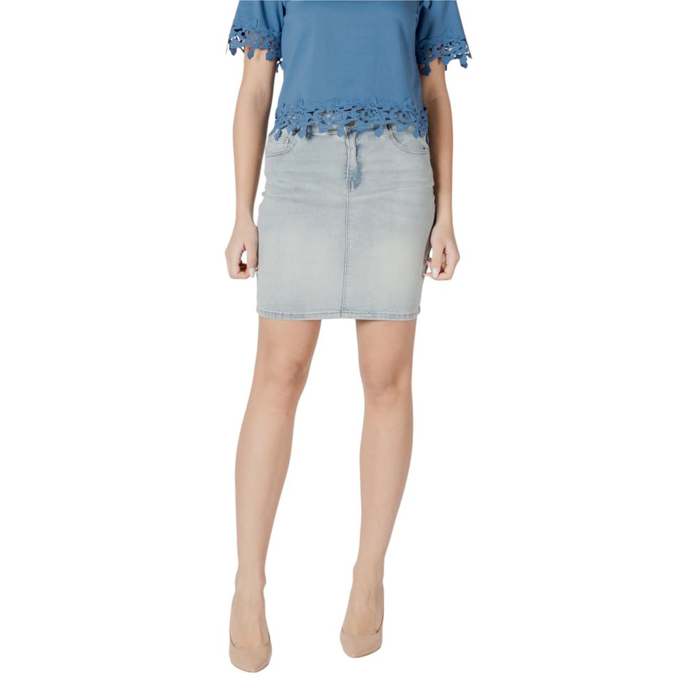 Morgan De Toi Blau Baumwolle Mini