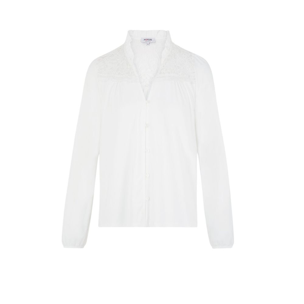 Morgan De Toi Weißes Polyester-Hemd