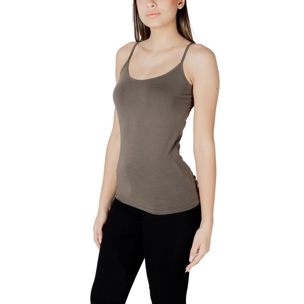 Morgan De Toi Grünes Baumwoll-Tank-Top