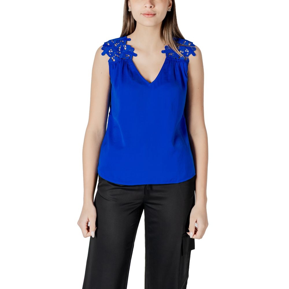 Morgan De Toi Blaues Polyester-Tank-Top