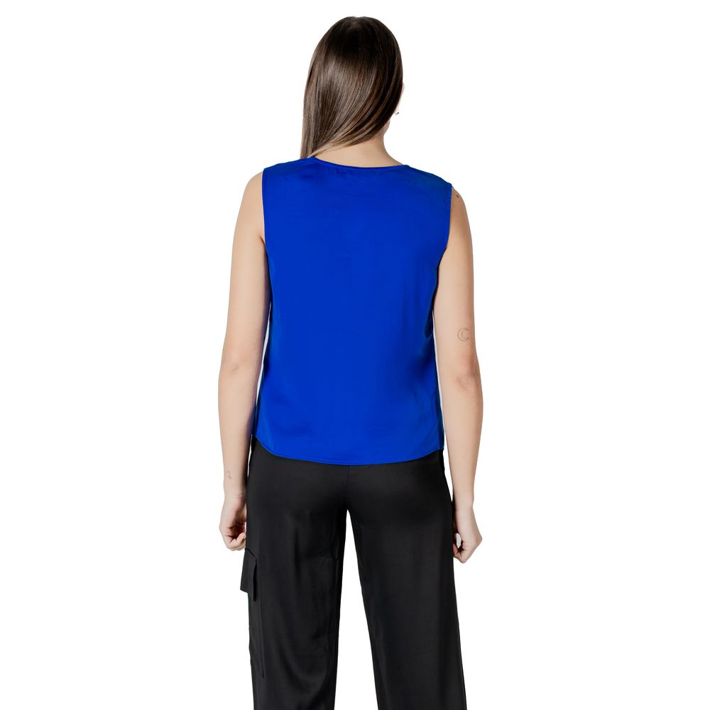 Morgan De Toi Blaues Polyester-Tank-Top
