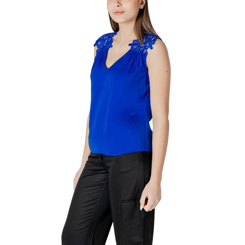 Morgan De Toi Blaues Polyester-Tank-Top