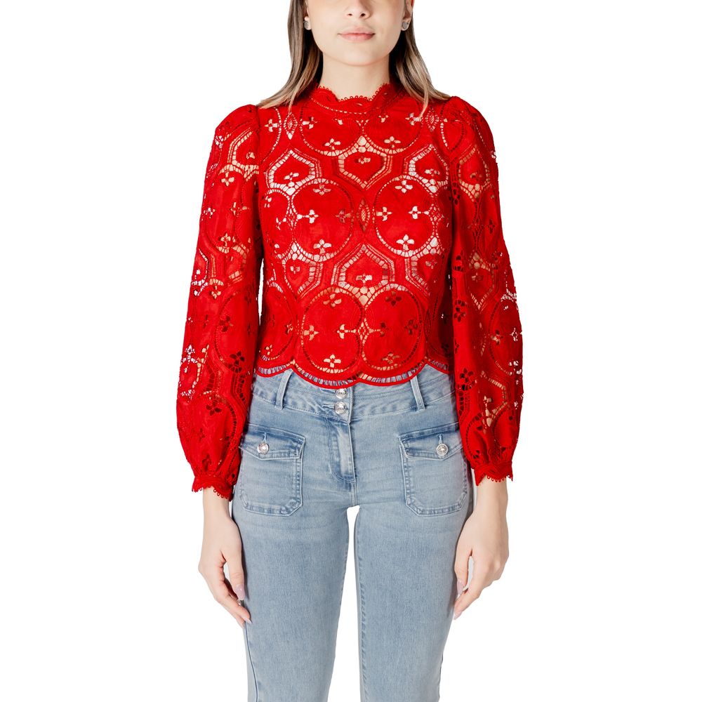 Morgan De Toi Rote Polyester-Bluse