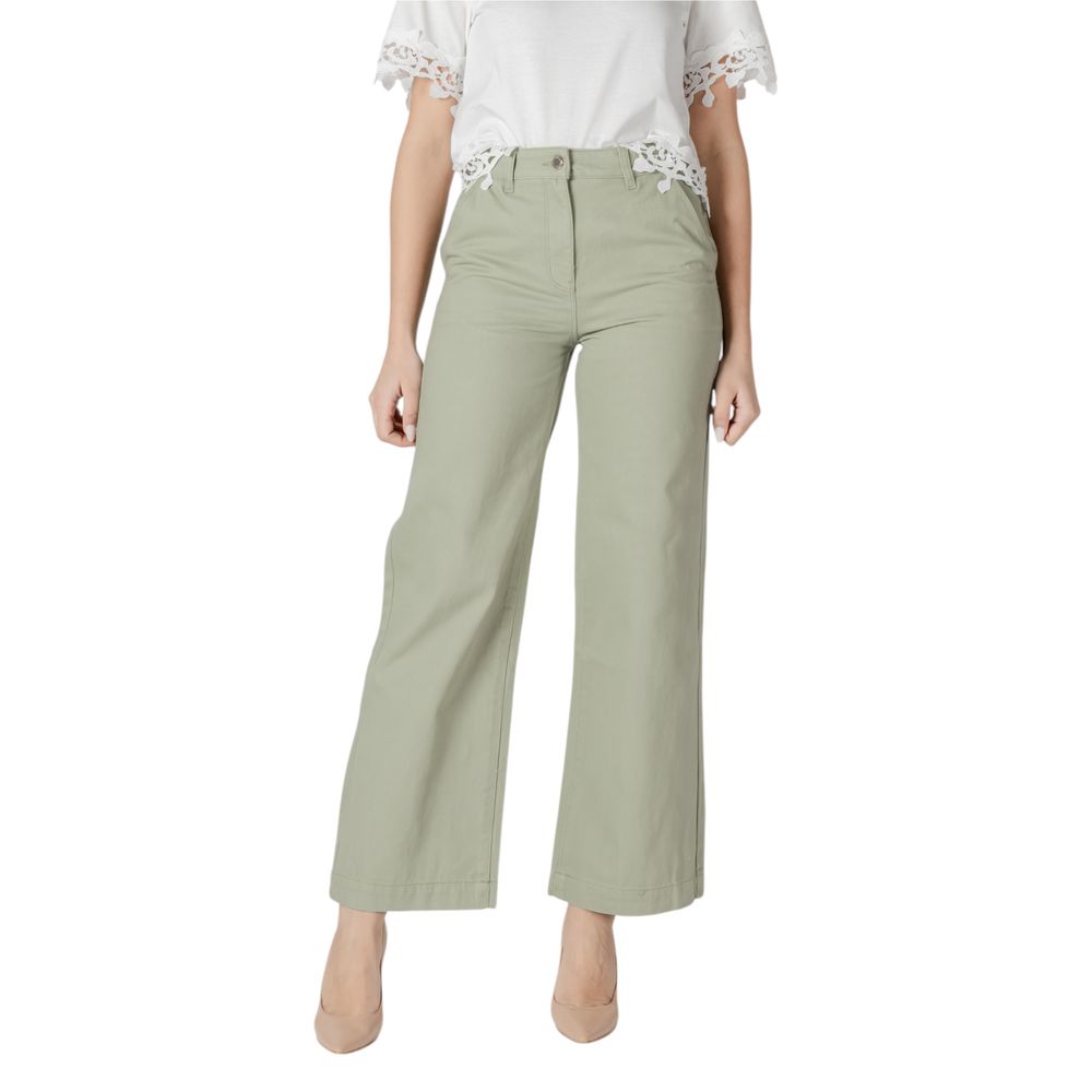 Morgan De Toi Grüne Relaxed Fit Jeans aus Baumwolle