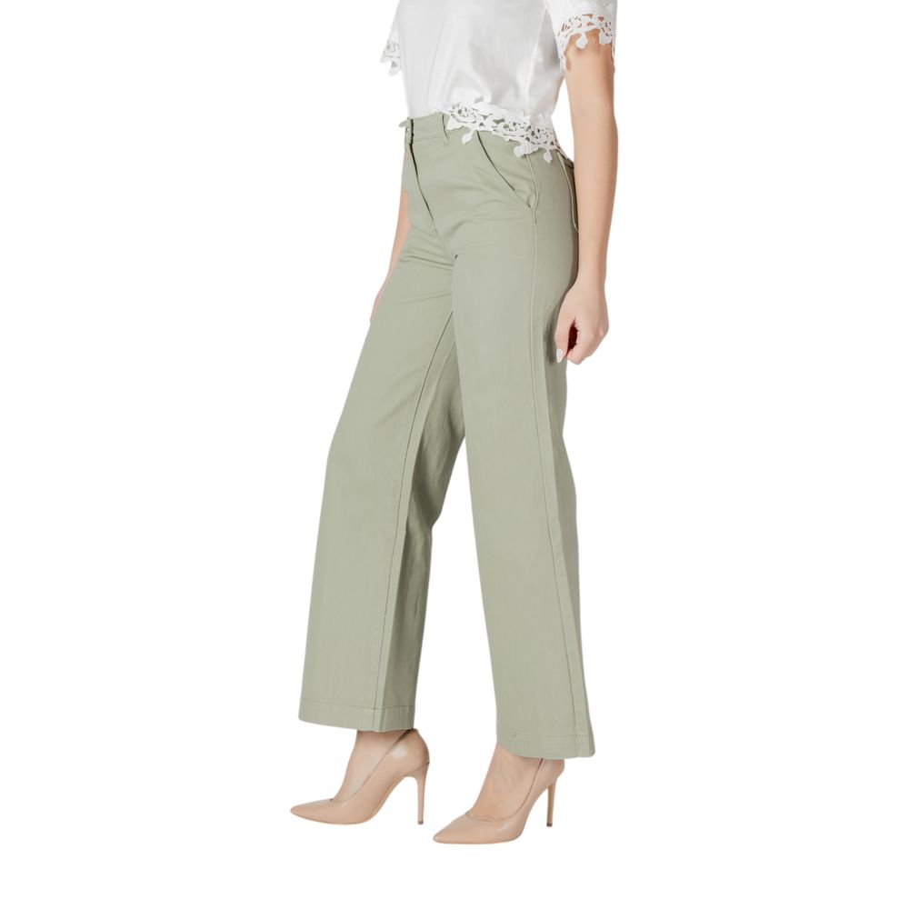 Morgan De Toi Grüne Relaxed Fit Jeans aus Baumwolle