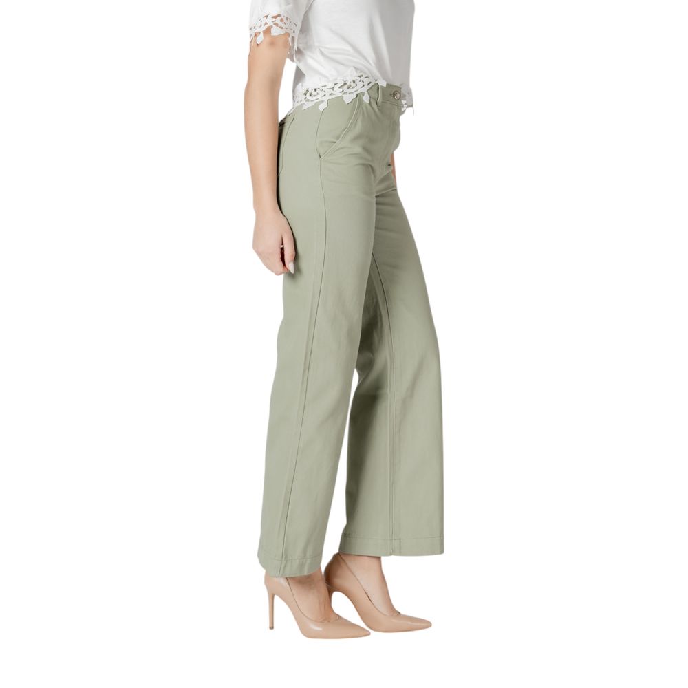 Morgan De Toi Grüne Relaxed Fit Jeans aus Baumwolle