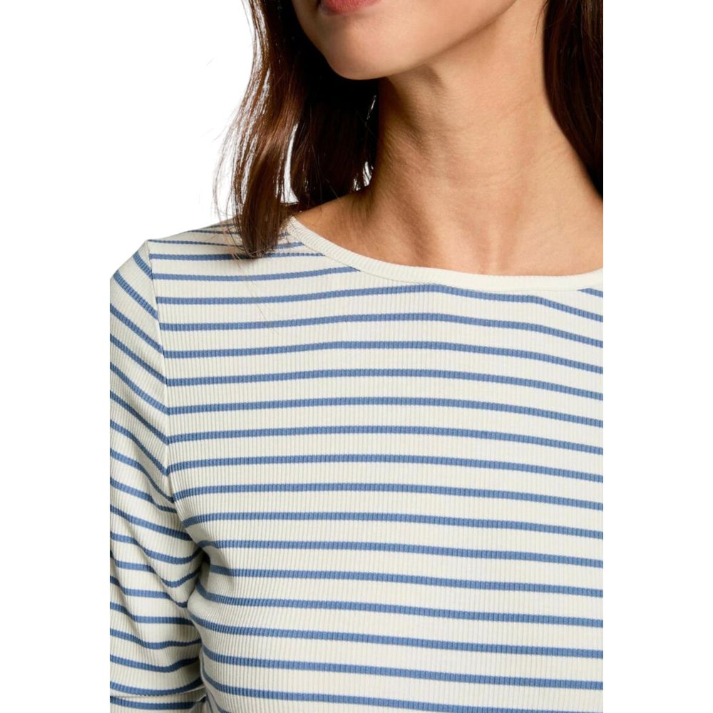 Morgan De Toi Weißes Viskose-Langarmshirt