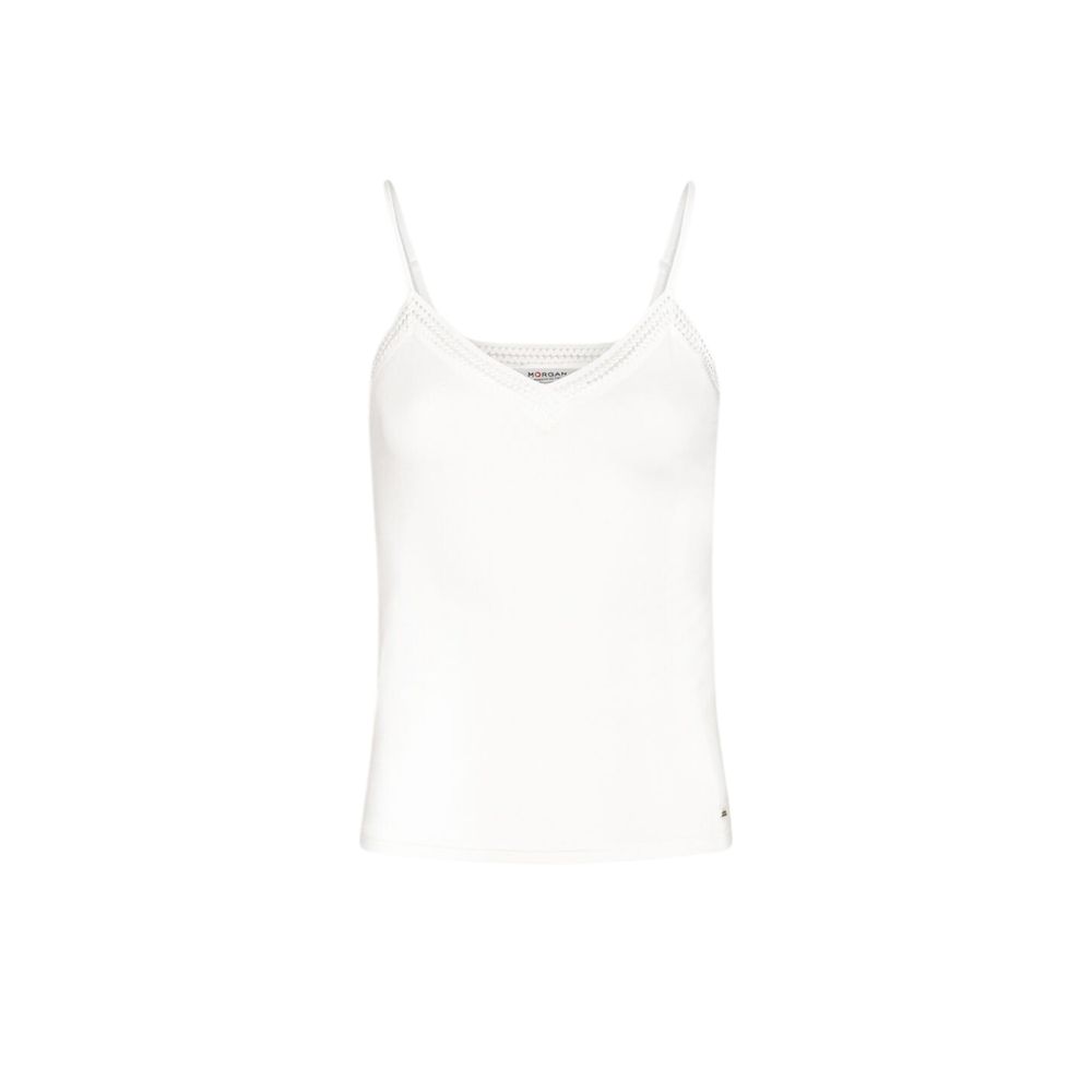 Morgan De Toi Cremefarbenes Viskose-Tank-Top