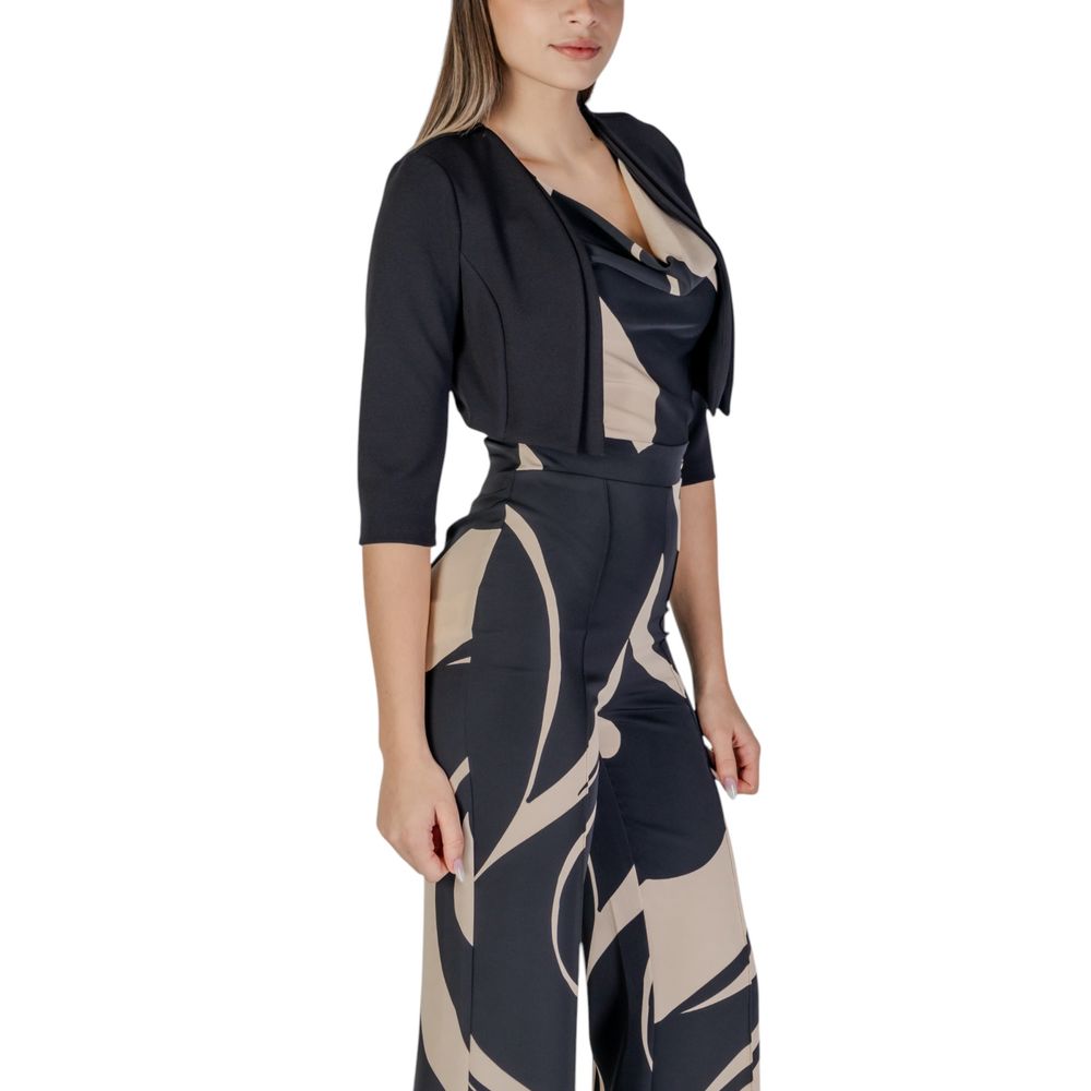 Rinascimento Schwarze ärmellose Jacke aus Polyester