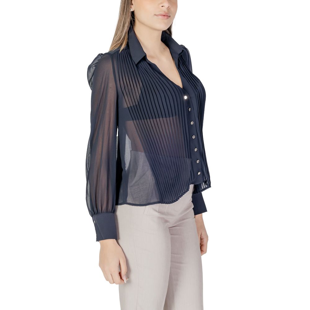 Morgan De Toi Blaues Polyester-Hemd