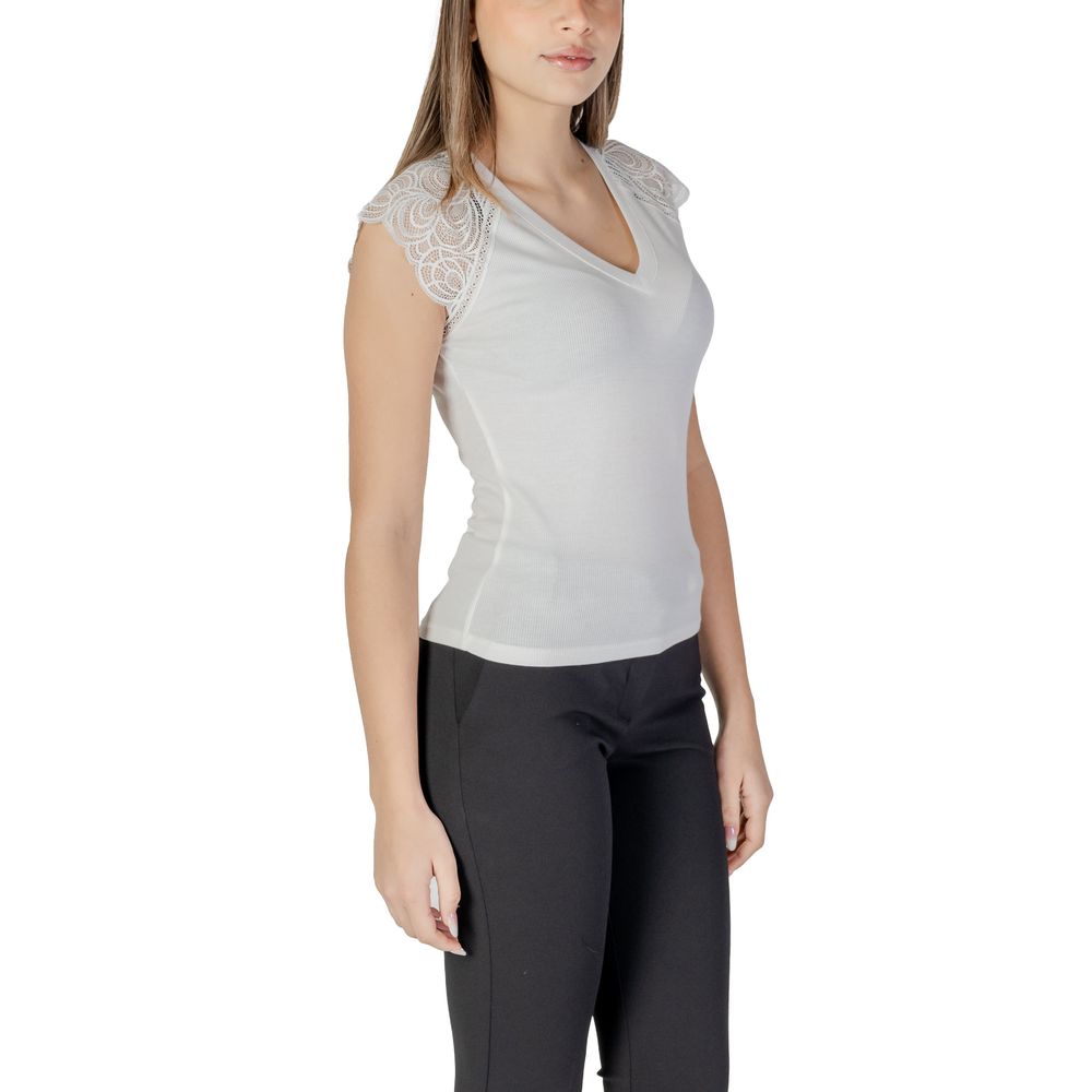 Morgan De Toi Weißes Tank-Top aus recyceltem Polyester