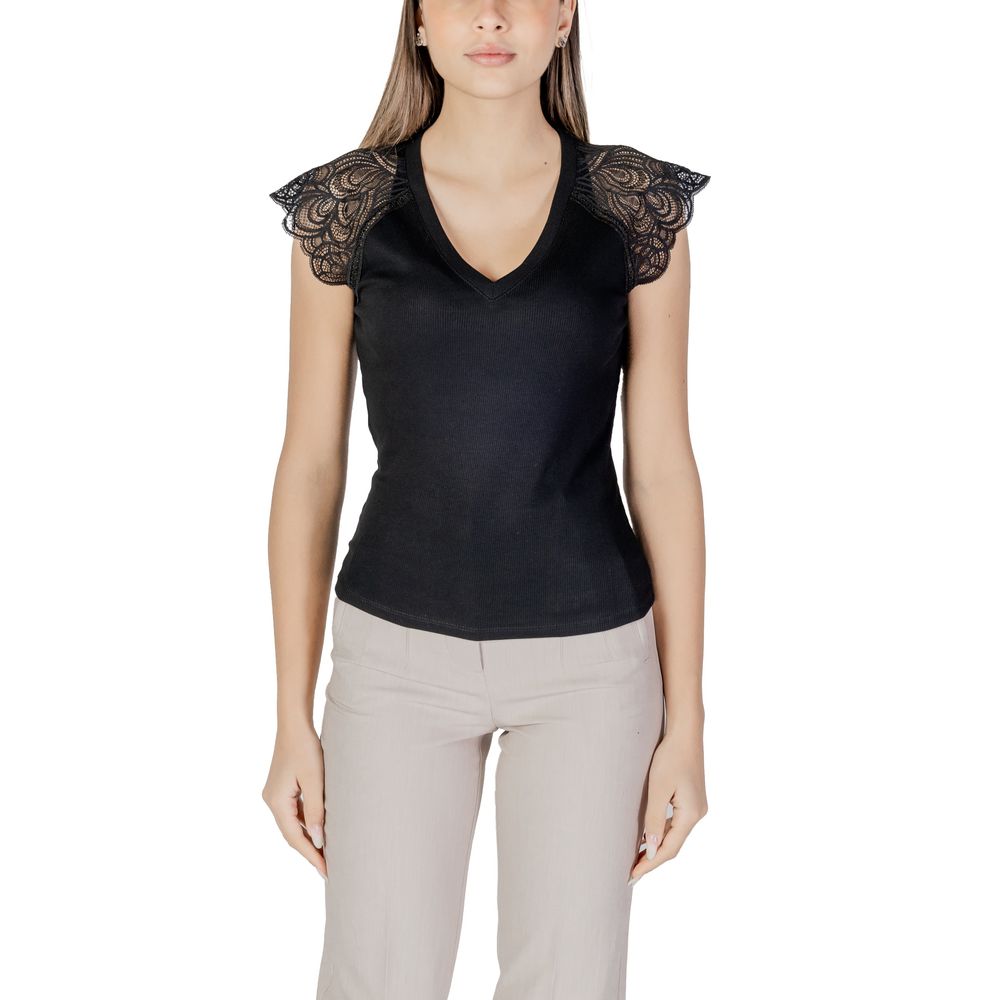 Morgan De Toi Schwarzes Tank-Top aus recyceltem Polyester