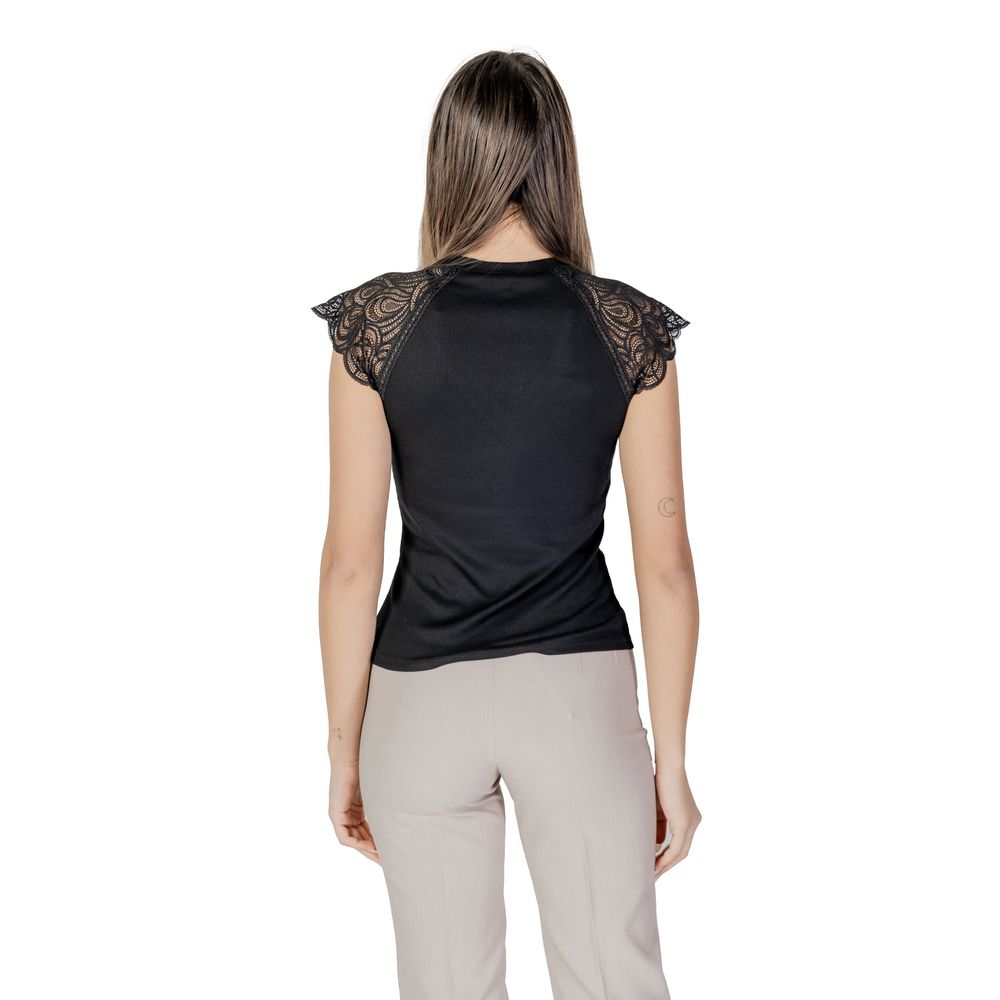 Morgan De Toi Schwarzes Tank-Top aus recyceltem Polyester