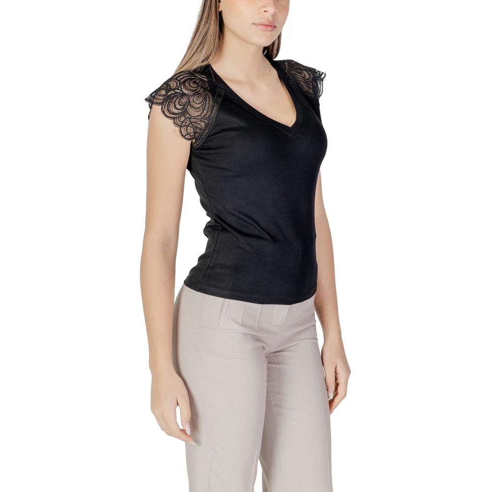 Morgan De Toi Schwarzes Tank-Top aus recyceltem Polyester