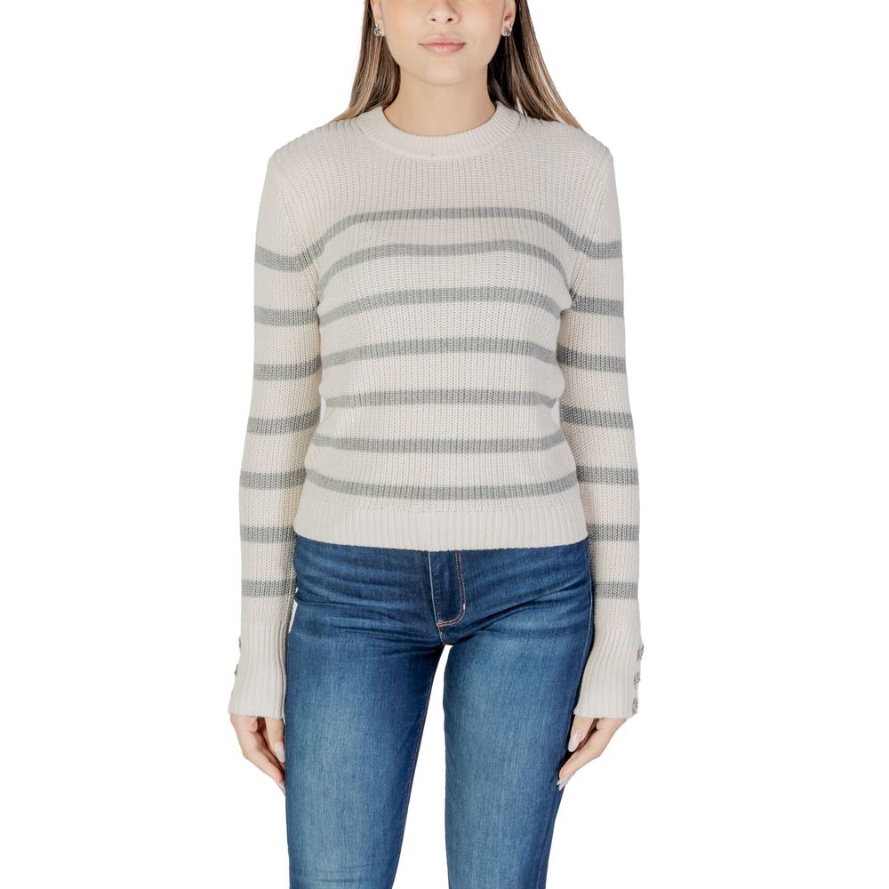 Morgan De Toi Cremefarbener Baumwollpullover