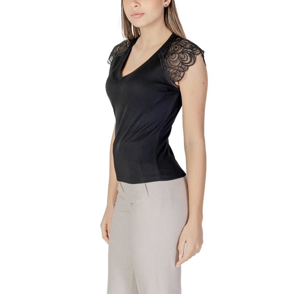 Morgan De Toi Schwarzes Tank-Top aus recyceltem Polyester