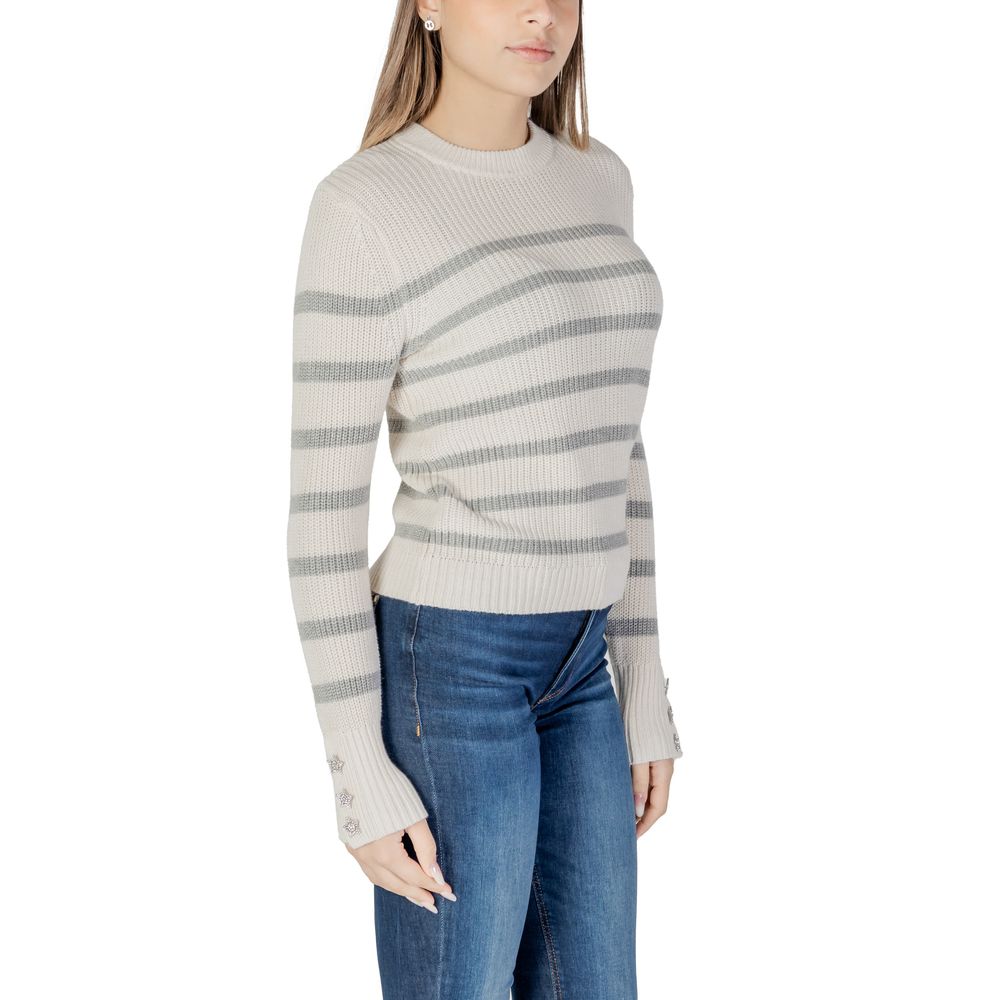 Morgan De Toi Cremefarbener Baumwollpullover