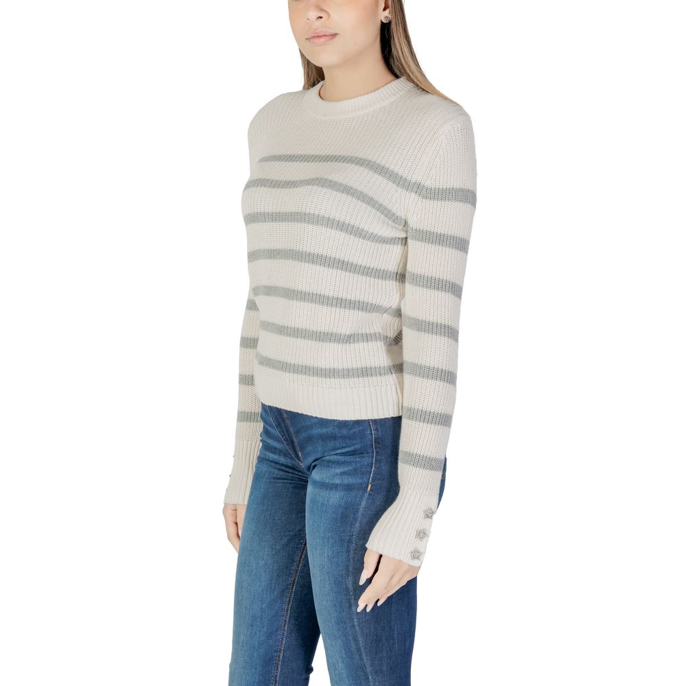 Morgan De Toi Cremefarbener Baumwollpullover