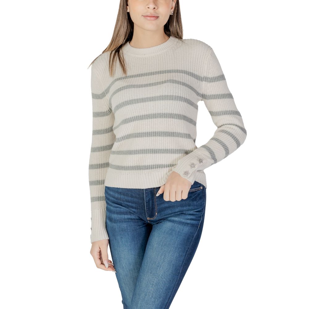 Morgan De Toi Cremefarbener Baumwollpullover