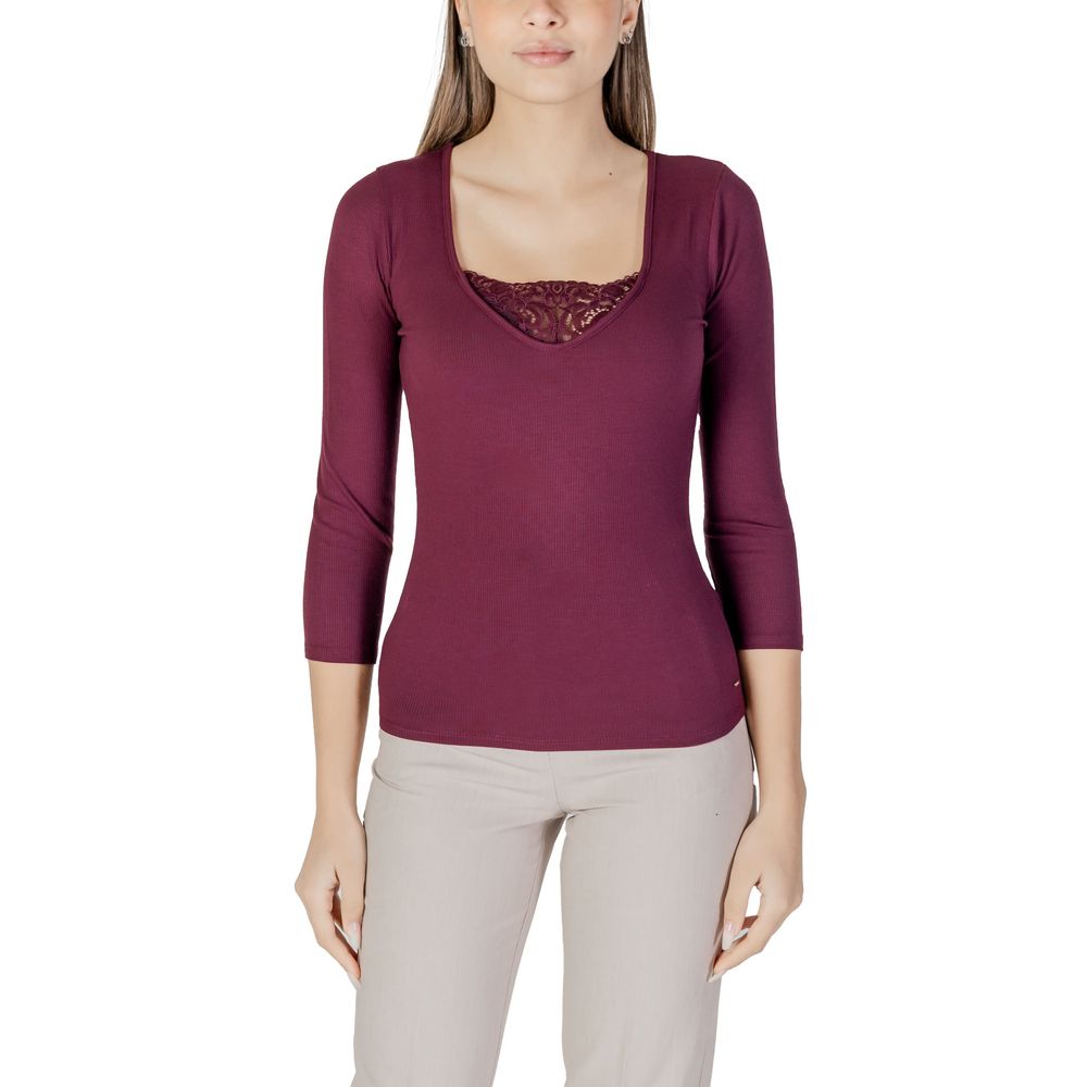 Morgan De Toi Violett Viskose Langarmshirt