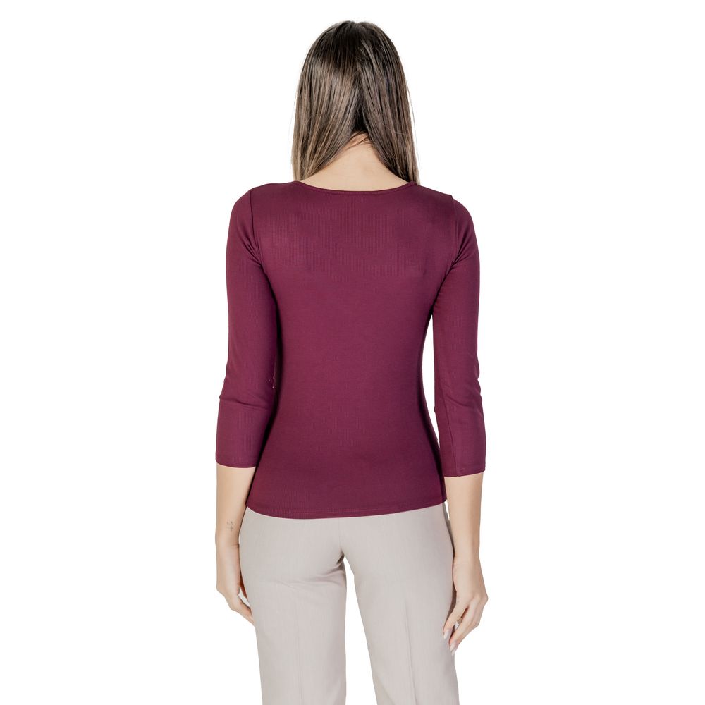 Morgan De Toi Violett Viskose Langarmshirt