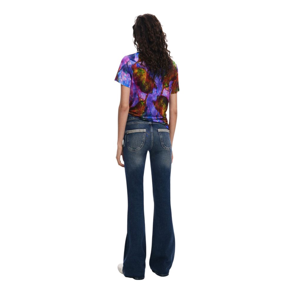 Desigual Lila Viskose T-Shirt