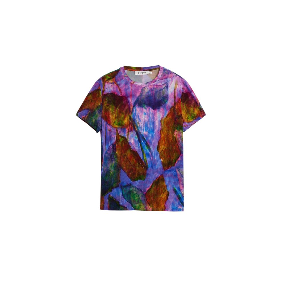 Desigual Lila Viskose T-Shirt
