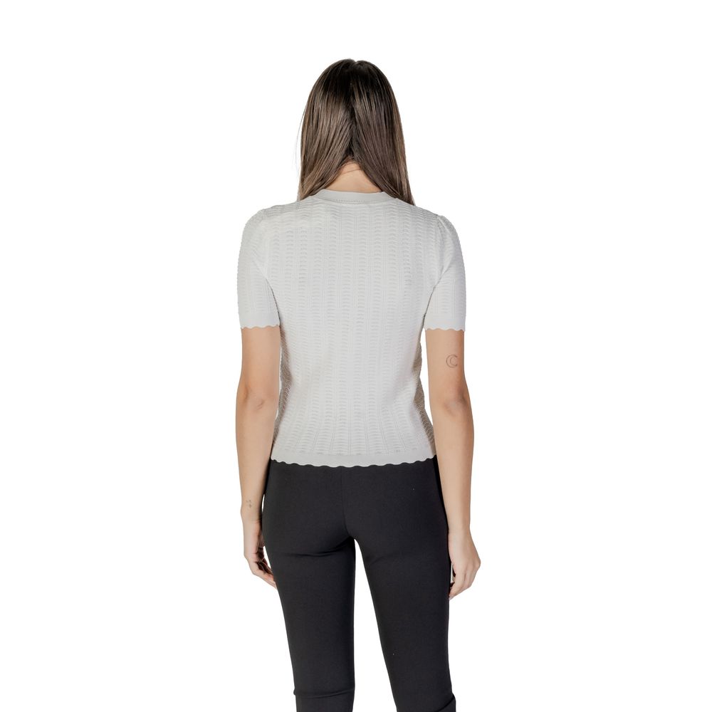 Morgan De Toi Weißer Pullover aus recyceltem Polyester