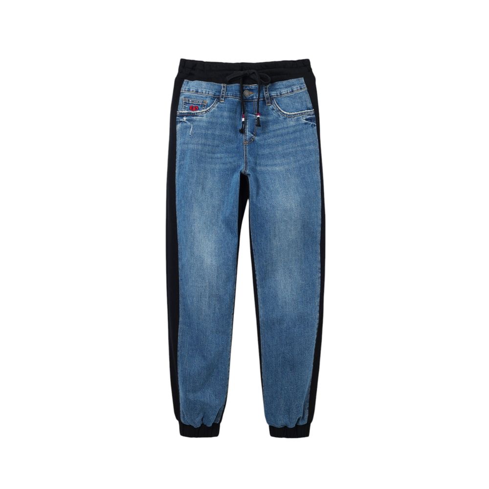 Desigual Schwarze Cotton Mom Jean