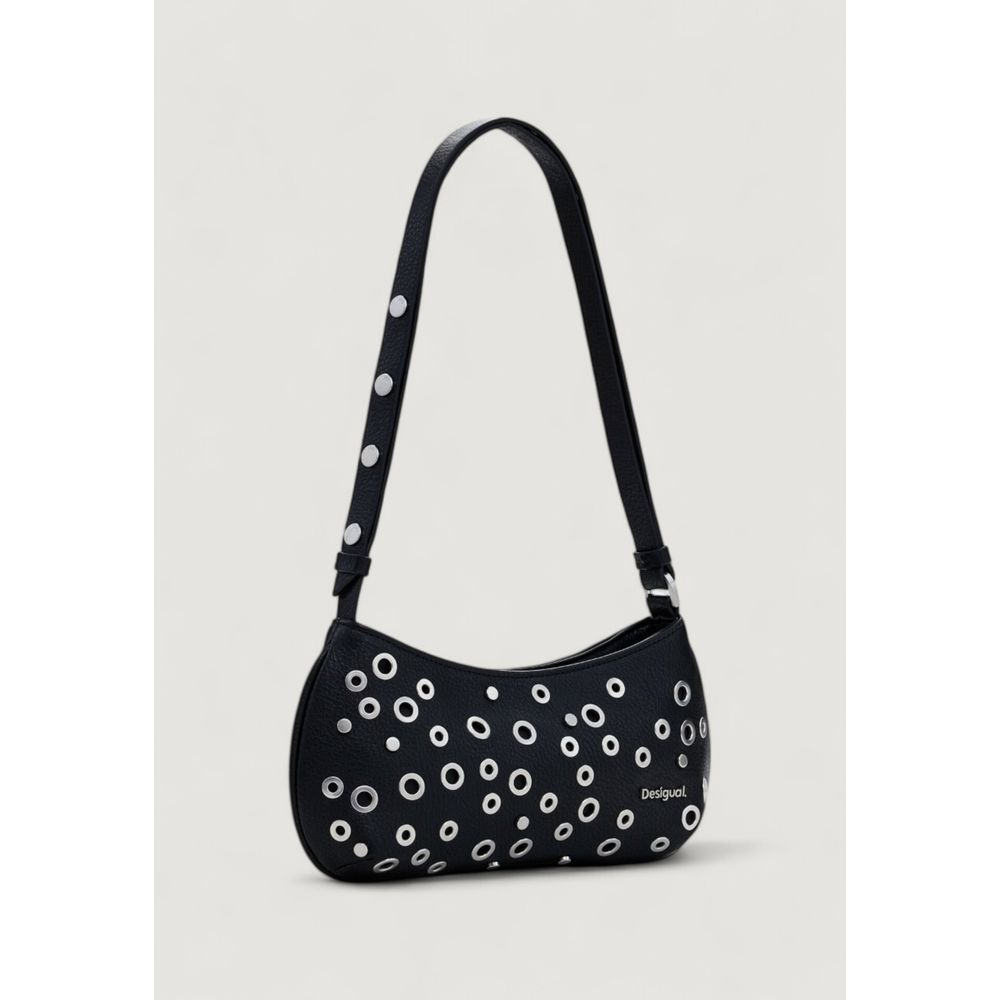 Desigual Schwarze Polyethylen-Handtasche