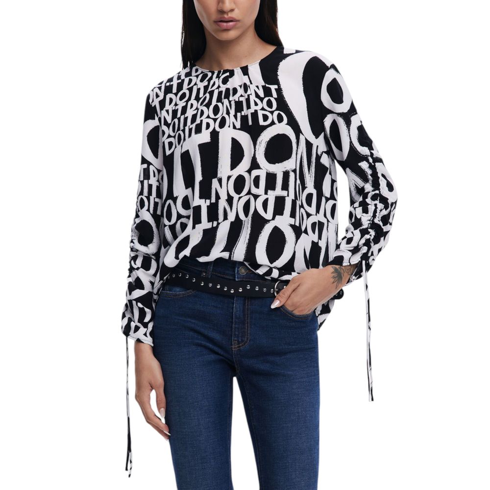 Desigual Schwarze Viskosebluse