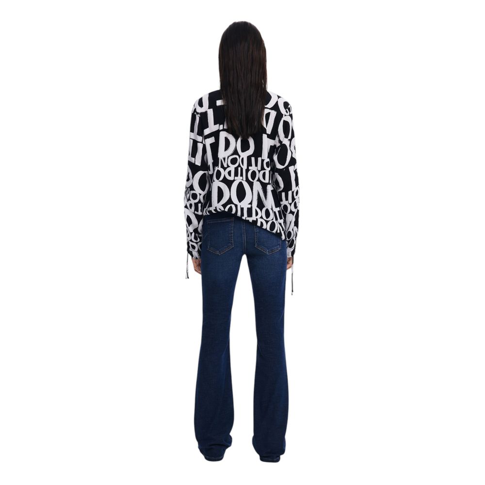 Desigual Schwarze Viskosebluse