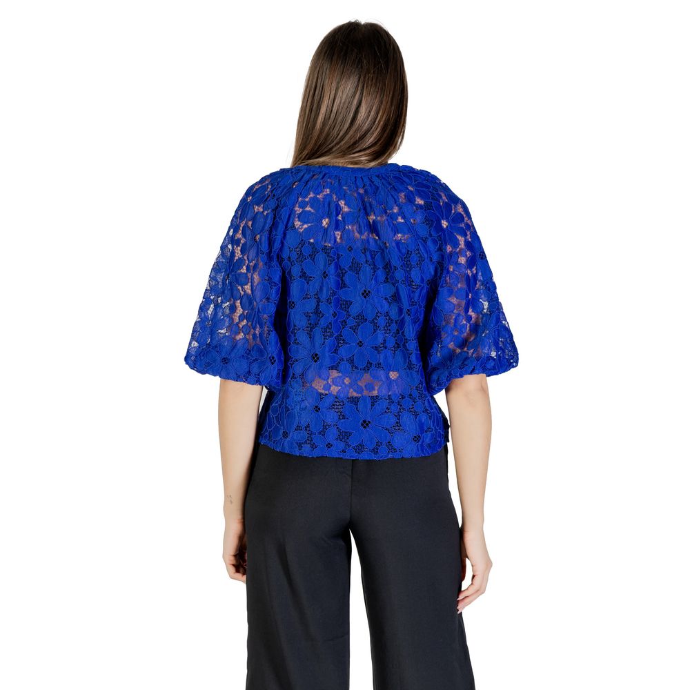 Desigual Blaue Polyester-Bluse