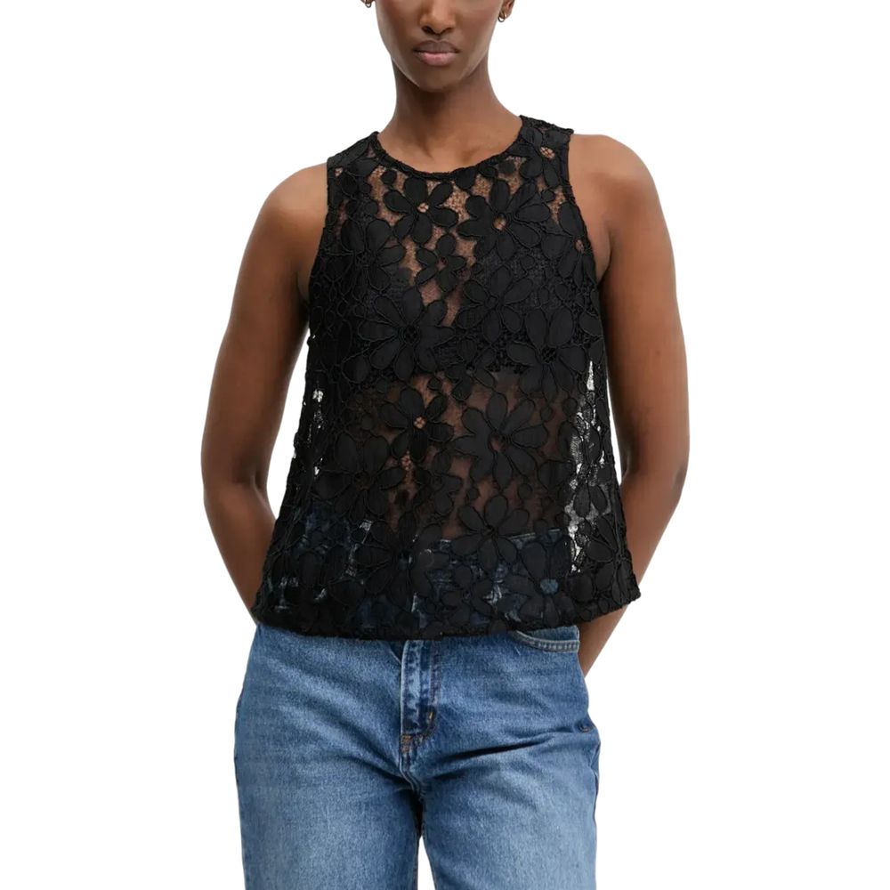 Desigual Schwarzes Polyester Tank Top