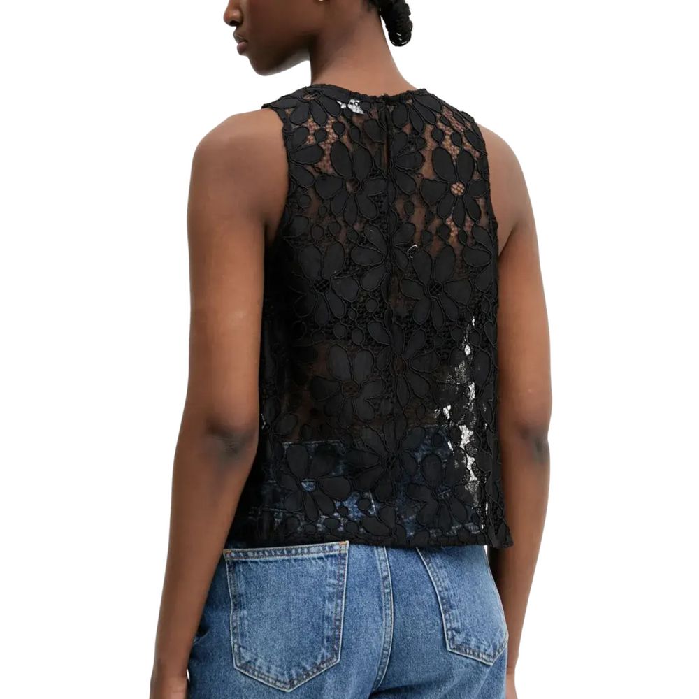 Desigual Schwarzes Polyester Tank Top
