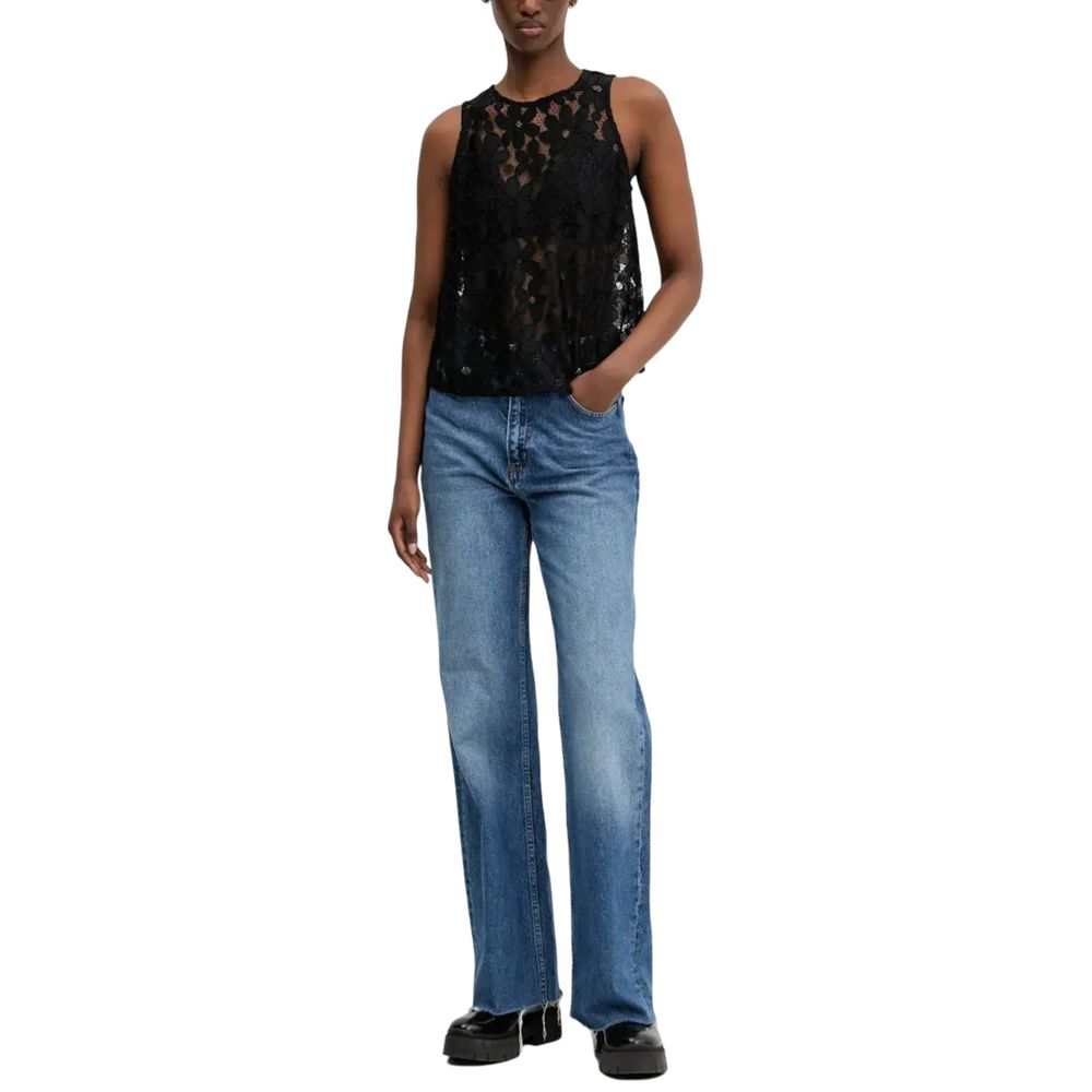 Desigual Schwarzes Polyester Tank Top