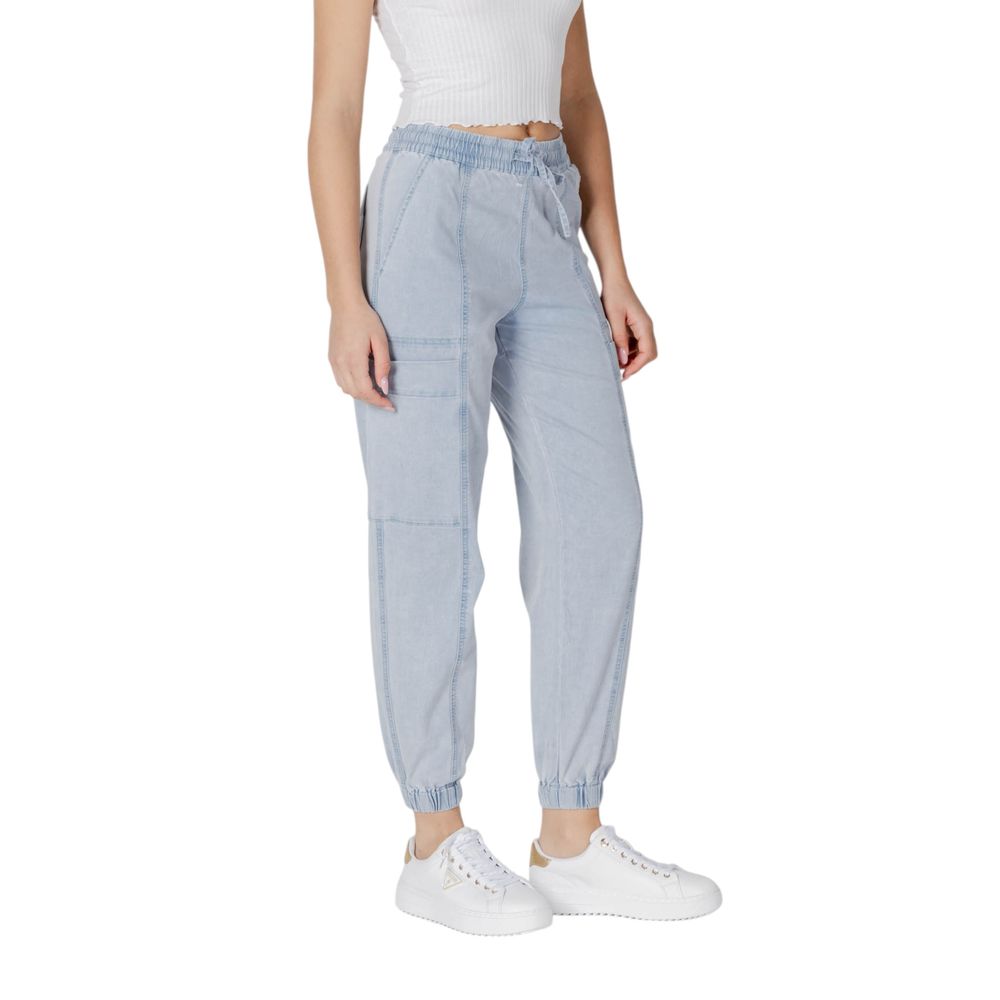 Desigual Hellblaue Boyfriend-Jeans aus Baumwolle