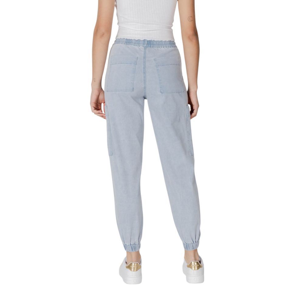 Desigual Hellblaue Boyfriend-Jeans aus Baumwolle