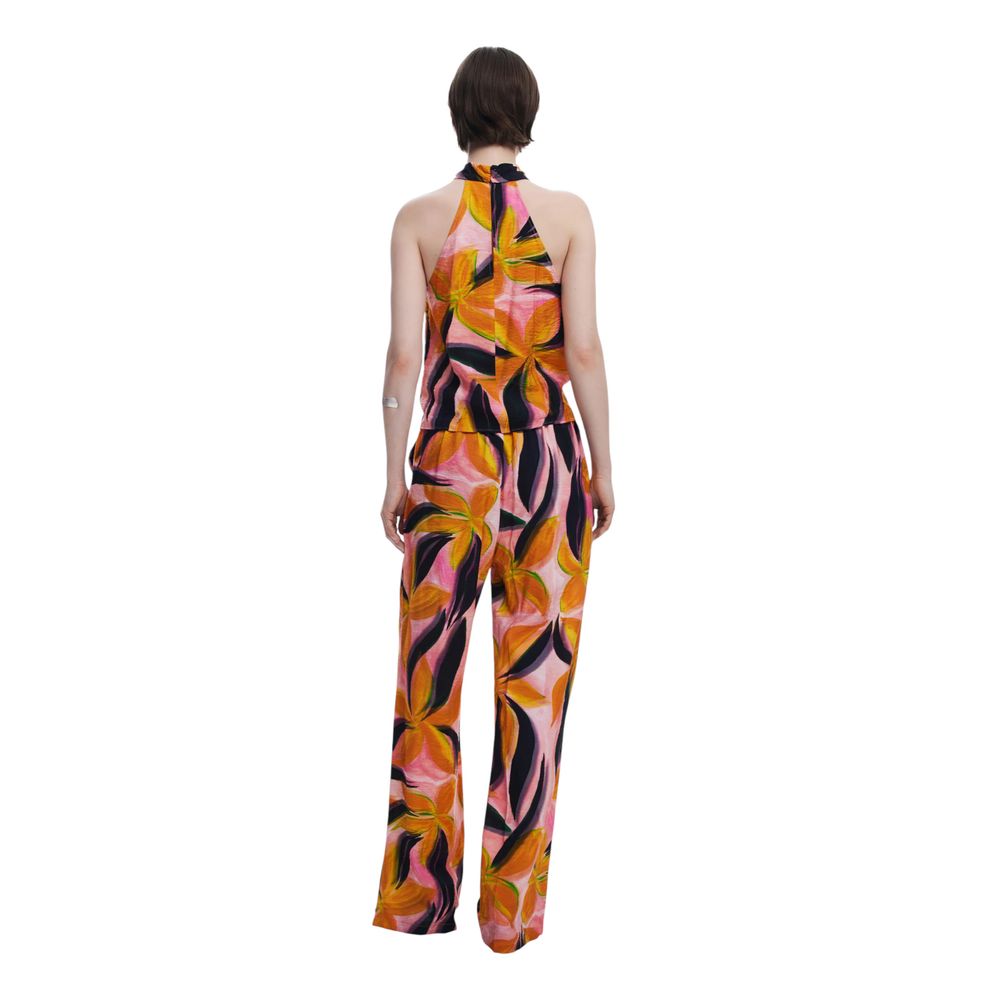 Desigual Orangefarbenes Viskose-Top