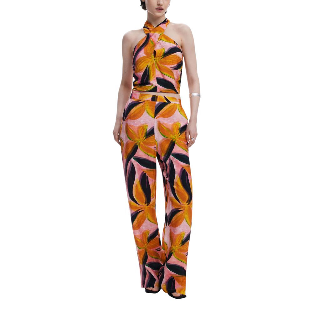 Desigual Orangefarbenes Viskose-Top
