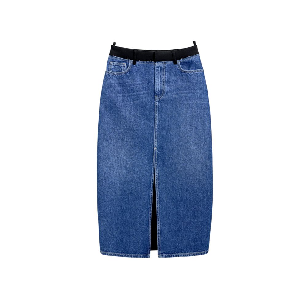 Desigual Blau Polyester Lang